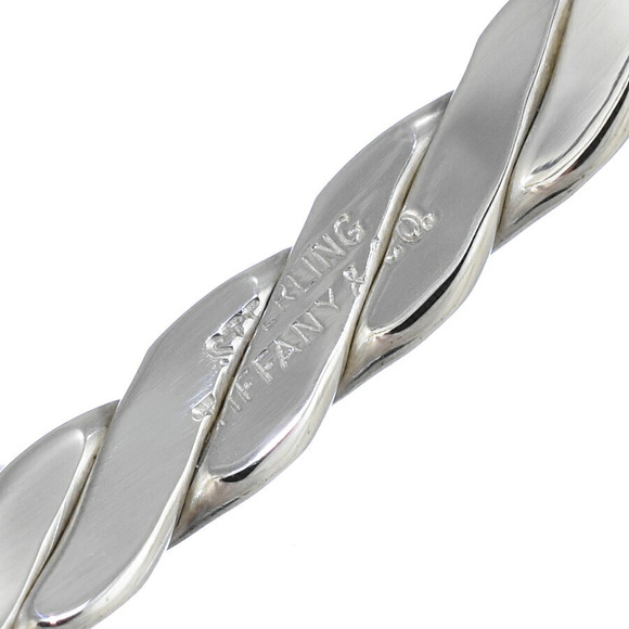 Tiffany Twist Bangle Bracelet Knife Edge Silver CO - Picture 3 of 4